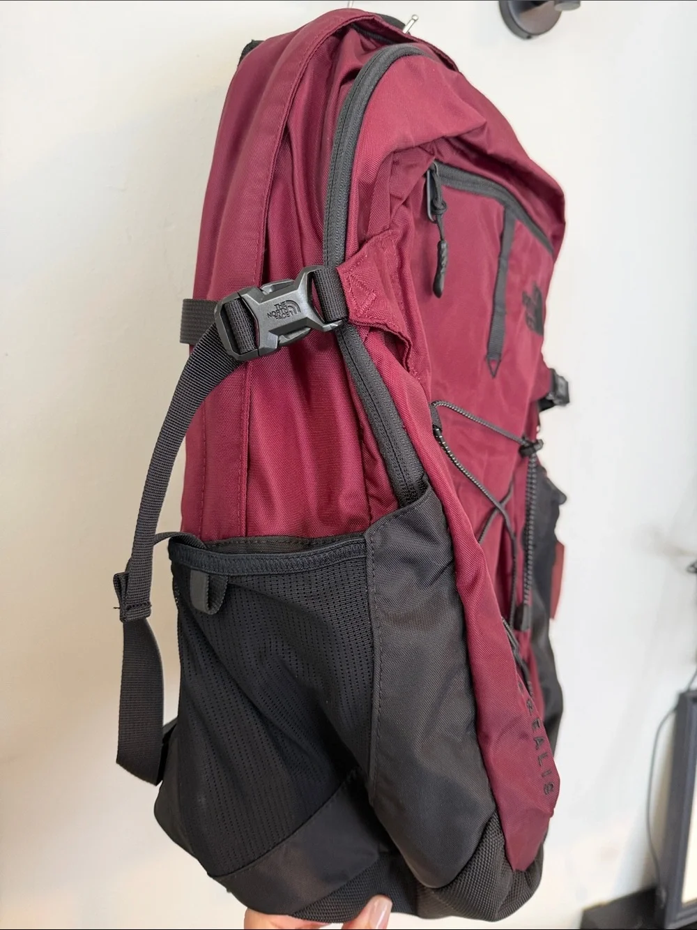 The North Face Backpack Borealis — Crimson Red & Black